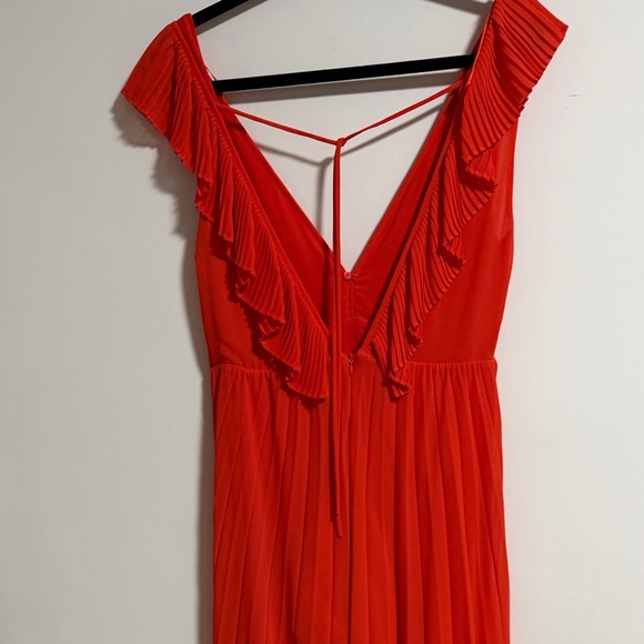 Zara Vibrant Red Maxi Dress - Picture 4 of 16